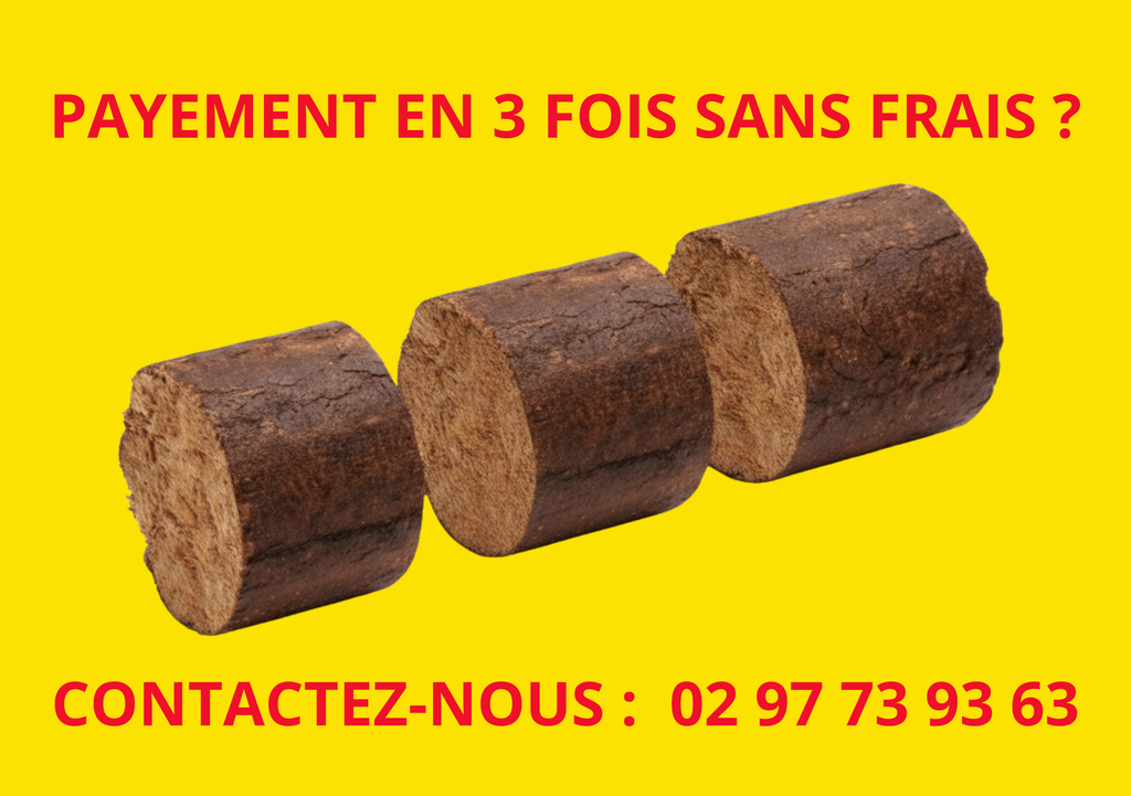 Paquet de 5 bûches densifiées (échantillon uniquement en magasin)